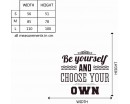 Be Yourself Quotes Wall  Art Stickers